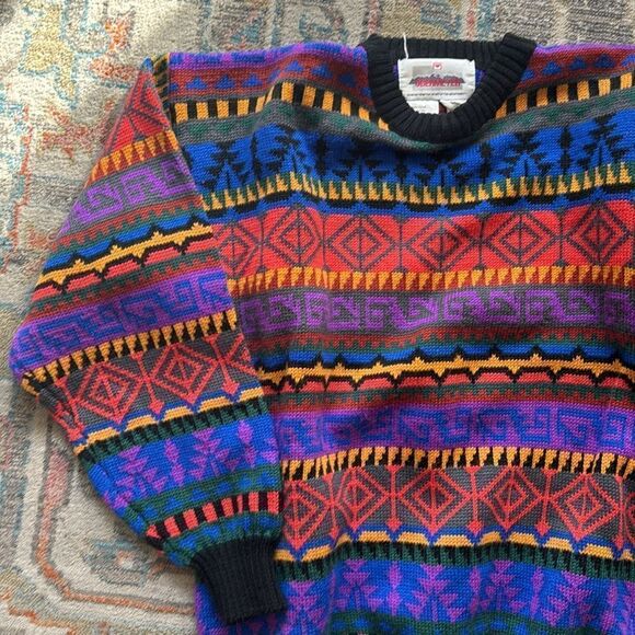 Obermeyer Mens Ski Sweater size L Vintage - Picture 2 of 4